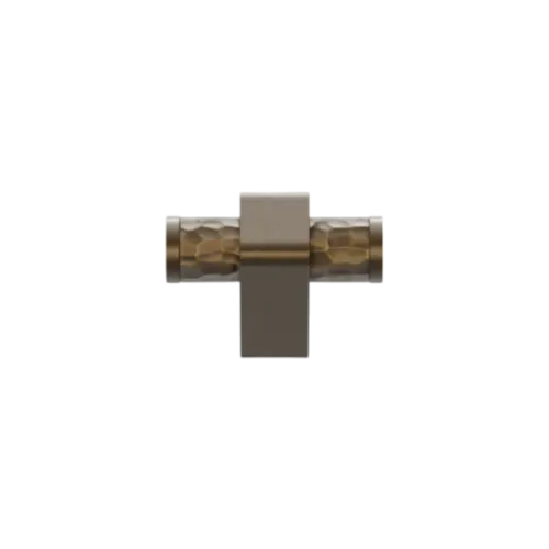 Bouton de meuble en T SOLID HAMMERED